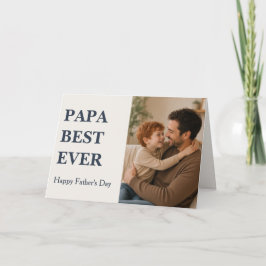 モダンPAPA BEST EVER フォトカード - 父の日 カード