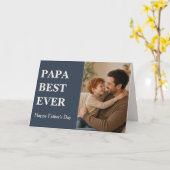 モダンPAPA BEST EVER フォトカード - 父の日 カード (黄色い花)
