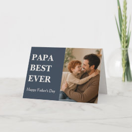 モダンPAPA BEST EVER フォトカード - 父の日 カード
