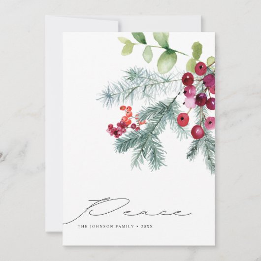 モダンPeace Winter Greeneryの写真 シーズンカード (正面)
