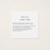 モダンPhoto Artisanジュエリー気にカード (裏面)