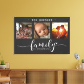 モダンPhoto Collage Family Is All キャンバスプリント (インサイチュ (リビング))