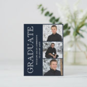 モダンPHOTO Graduation Party招待状 ポストカード (スタンド正面)