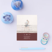 モダンPHOTO OVERLAY結婚文字 チラシ (シングル)