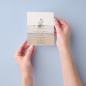 モダンPHOTO OVERLAY結婚文字 チラシ (手)