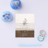 モダンPHOTO OVERLAY結婚文字 チラシ (シングル)