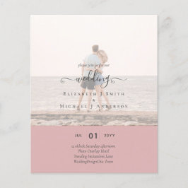 モダンPHOTO OVERLAY結婚文字 チラシ