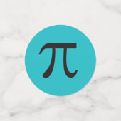 モダンPiシンボルMathカラフル Themed紙吹雪 コンフェッティ (スモール正面)