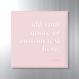 モダンPink Add Your Own引用文 マグネット