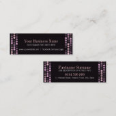 モダンPink+Blackミニ名刺 スキニー名刺 (正面/裏面)