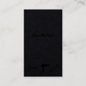 モダンPink & Black Business Card 名刺 (正面)