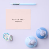 モダンPink Budgetビジネスサンキューカード チラシ (シングル)