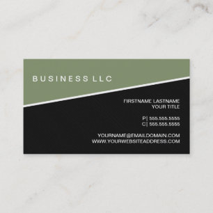 モダンPinstried Business Card Template(Moss) 名刺