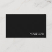 モダンPinstried Business Card Template(Moss) 名刺 (裏面)
