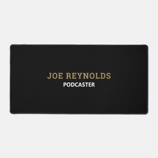 モダンPodcastスタイリッシュ、Podcaster デスクマット (正面)