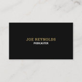 モダンPodcastスタイリッシュ、Podcaster 名刺 (正面)
