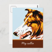 モダンpointellism：ソフトフォーカスのラフ色 ポストカード (正面/裏面)