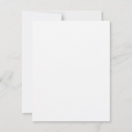 モダンPoppy Wedding RSVP/Response Cards (Red) 出欠カード (裏面)