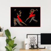 モダンposter2black ポスター (ホームオフィス)