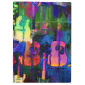 モダンPrimary Colors Guitar クリップボード (裏面)