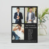 モダンPro ModelおよびActor 3フォトコンポジットカード 招待状 (スタンド正面)