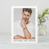 モダンPro Model 6フォトコンポジットカード 招待状 (スタンド正面)