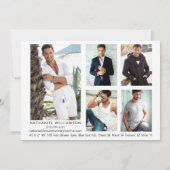 モダンPro Model 6フォトコンポジットカード 招待状 (裏面)