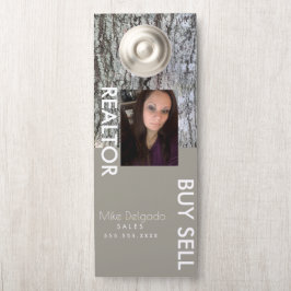 モダンProperty Manager Home Sales Broker ドアノブサイン