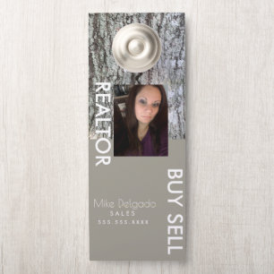 モダンProperty Manager Home Sales Broker ドアノブサイン