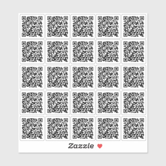 モダンQRコーカスタムドのプロモーションの作成 シール (シート)