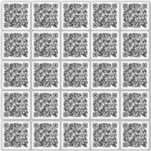 モダンQRコーカスタムドのプロモーションの作成 シール (正面)