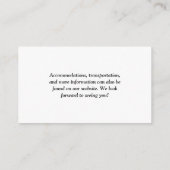 モダンQRコードウェディング エンクロージャーカード (裏面)