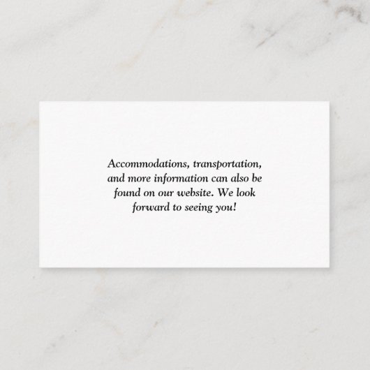 モダンQRコードウェディング エンクロージャーカード (裏面)