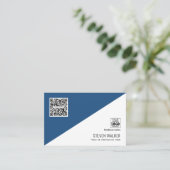 モダンQRコードシンプルプロフェッショナル企業のBusin 名刺 (スタンド正面)