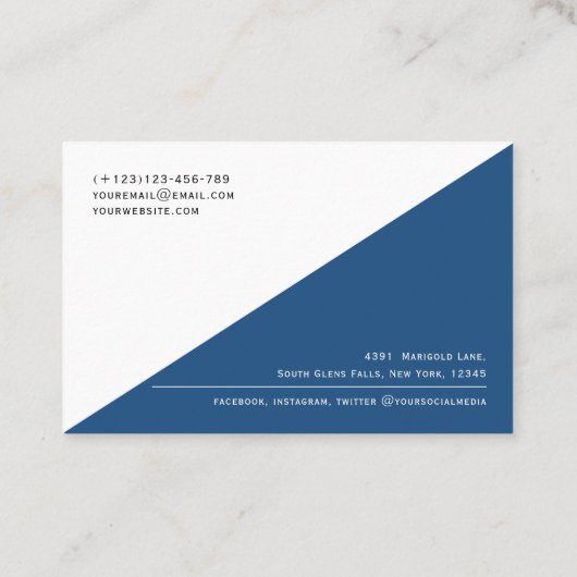 モダンQRコードシンプルプロフェッショナル企業のBusin 名刺 (裏面)