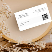 モダンQrコードソーシャルメディアのミニマルなロゴ 名刺