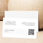 モダンQrコードソーシャルメディアのミニマルなロゴ 名刺