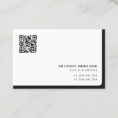 モダンQRコードネットワーキングパーソナル 名刺 (正面)