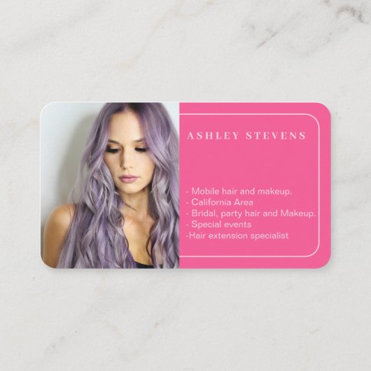 モダンQRコードフォトロゴ 名刺 (裏面)