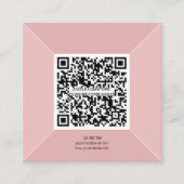 モダンQRコード名刺、シンプルPersonal Squa スクエア名刺 (正面)