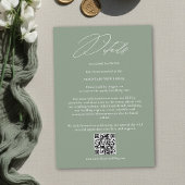 モダンQRコード結婚式詳細情報 シャジーン+ホワイト エンクロージャーカード