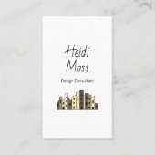 モダンQRコード 現代デザインコンサルタント 名刺 (正面)