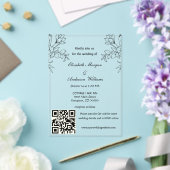 モダンQRコー結婚ド アクリル招待状 (インサイチュ (ウェディング))