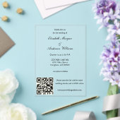 モダンQRコー結婚ド アクリル招待状 (インサイチュ (ウェディング))