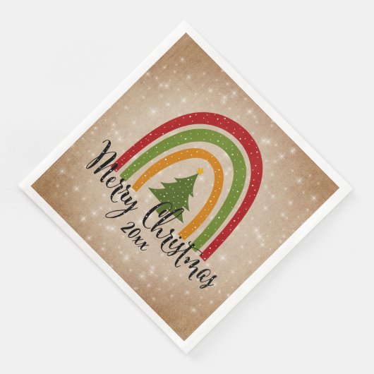 モダンRainbow Christmas Tree 20xx Add Year (コーナー)