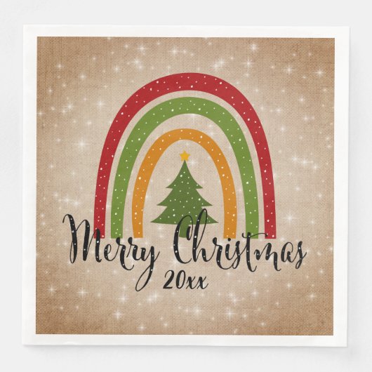 モダンRainbow Christmas Tree 20xx Add Year (正面)
