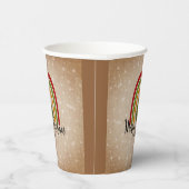 モダンRainbow Christmas Tree 20xx Add Year 紙コップ (右)