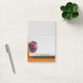 モダンRed Apple Stack of Books先生名4x6 ポストイット (オフィス)
