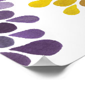 モダンRoom Art Flower Bslossom Splash Wallポスター ポスター (角)