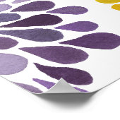 モダンRoom Art Flower Bslossom Splash Wallポスター ポスター (角)